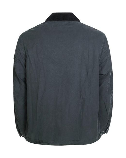Barbour Blue Logo Patch Jacket for men