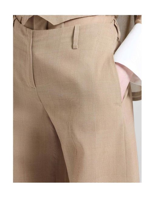 Ermanno Scervino Natural Wide-Leg Trousers