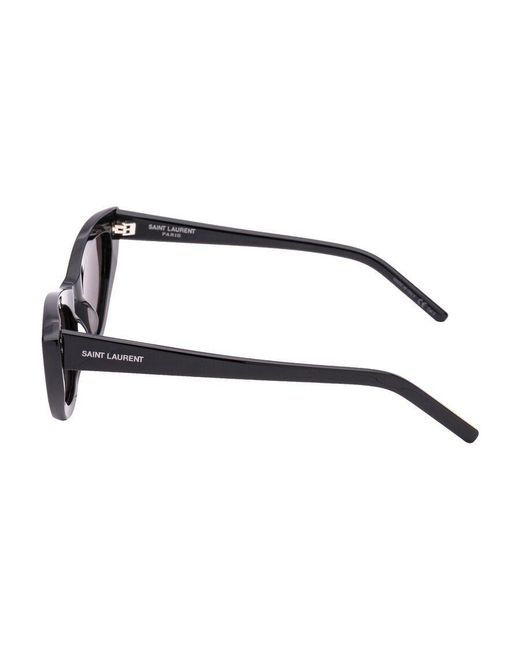 Saint Laurent White Eyewear Cat-Eye Sunglasses