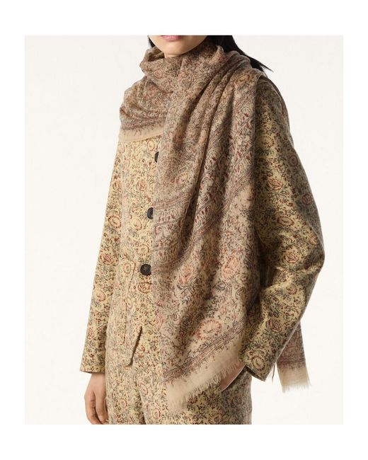 Loro Piana Natural Fleurs D'Autrefois Stole