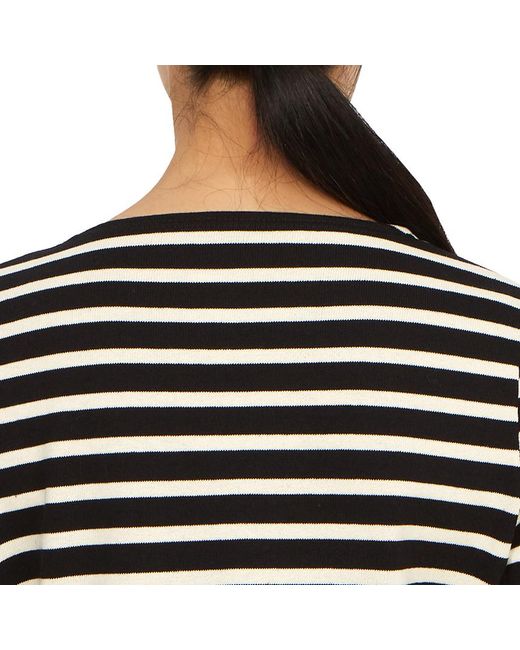 Saint James Black Striped Long-Sleeved T-Shirt