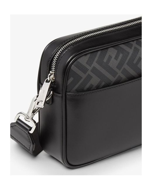 Fendi Black Squared Ff Camera Case for men