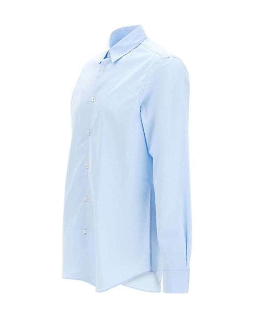 Paul Smith Blue Signature Detail Regular Shirt for men