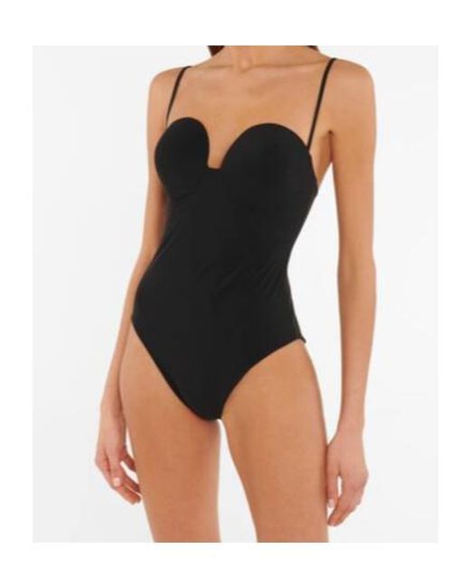 Magda Butrym Black Molded Cup Swimsuit