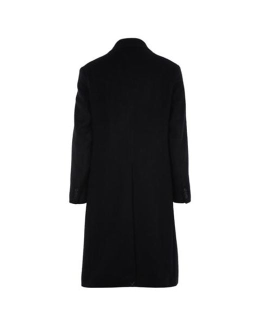 Our Legacy Black Double-Breasted Long Coat for men