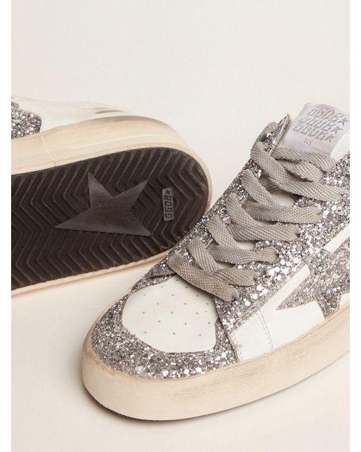 Golden Goose Deluxe Brand Multicolor Star Patch Low-Top Sneakers