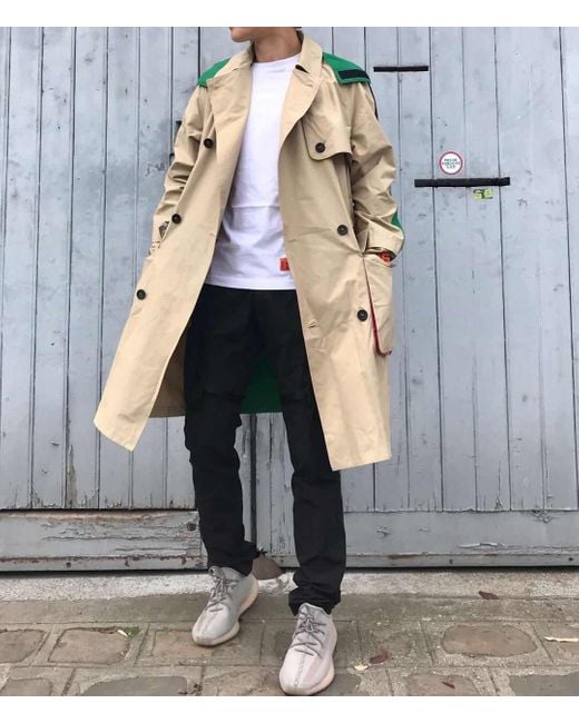Heron Preston Blue Color Matching Classic Windbreaker for men