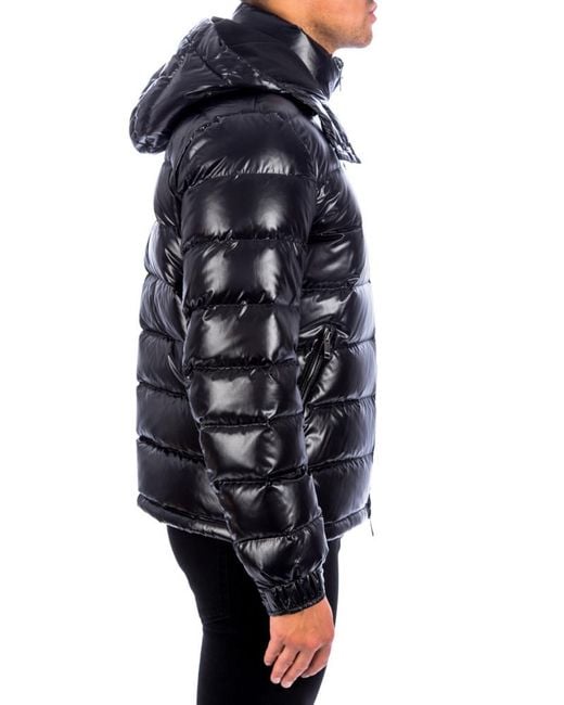 Valentino Blue Logo Patch Hooded Jacket for men