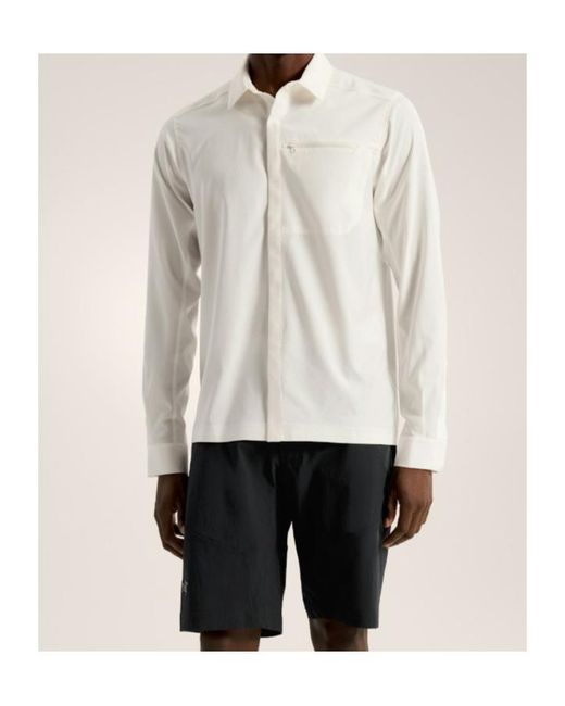 Arc'teryx White Skyline Shirt Ls for men