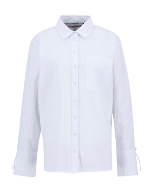 Barbour White Long Sleeve Shirt