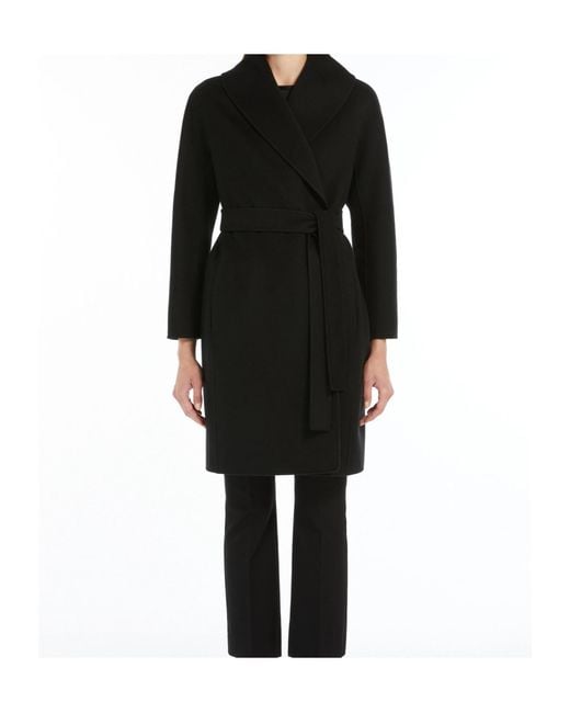 Max Mara Black 'S Messi Belted Coat