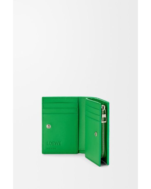 Loewe Green Anagram Compact Wallet