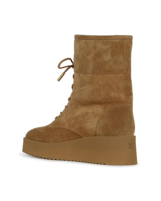 Céline Brown Austin Lace-Up Boot