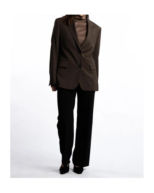 Filippa K Brown Delilah Single-Breasted Blazer