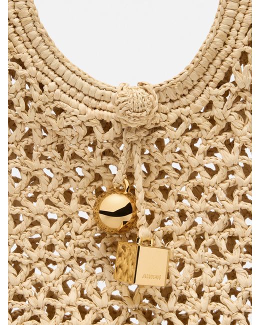 Jacquemus Metallic Small Square Tote