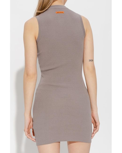 Heron Preston Brown Sleeveless Dress