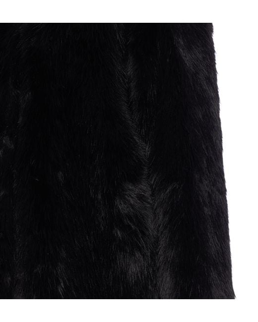 Max Mara Black Studio Eros Crewneck Long-Sleeved Coat