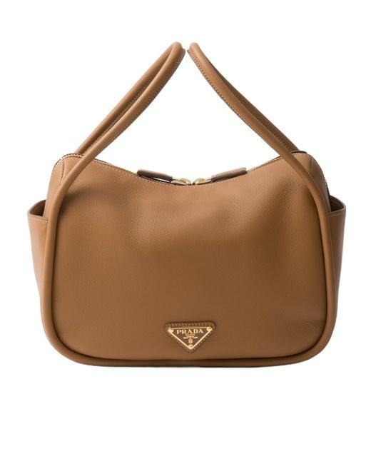 Prada Brown Darling Leather Handbag