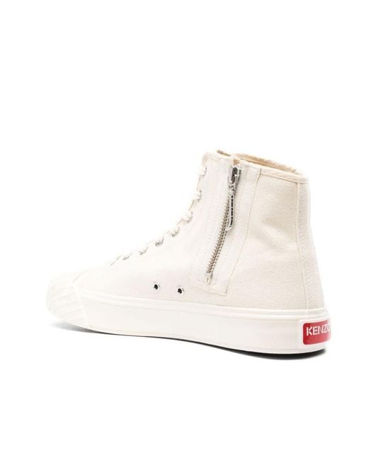 KENZO Natural Boke Flower Motif High-Top Sneakers for men