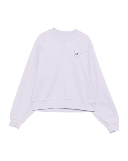 Adidas By Stella McCartney White Logo Sweatshirt