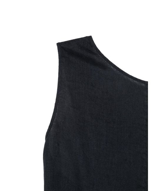 Aspesi Black Cut-Out Tie-Fastening Maxi Dress