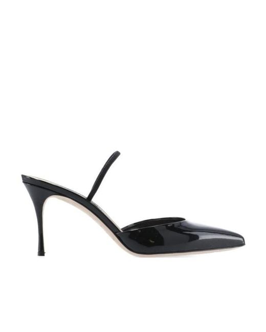 Sergio Rossi Black Godiva Pointed High Heels