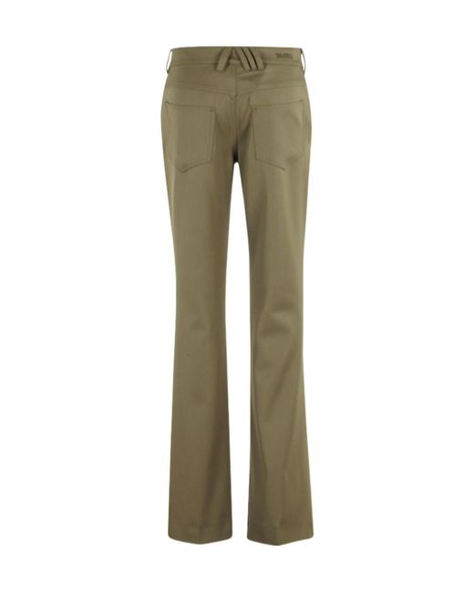 The Attico Green The Straight-Leg Jeans