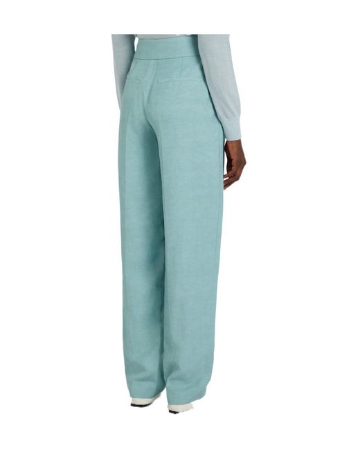 Joseph Blue Tapered Trousers