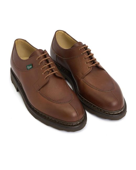 Paraboot Brown Lace-Up Dress Shoes for men