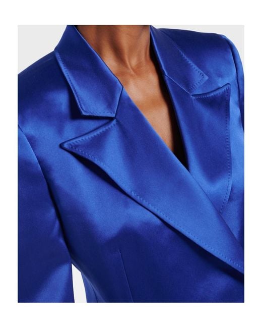 Gabriela Hearst Blue Aleah Silk Blazer