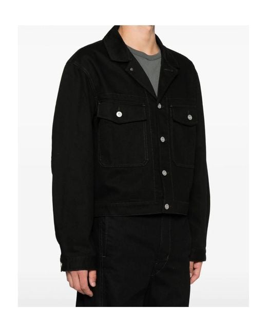 Lemaire Black Long Sleeve Casual Jacket for men