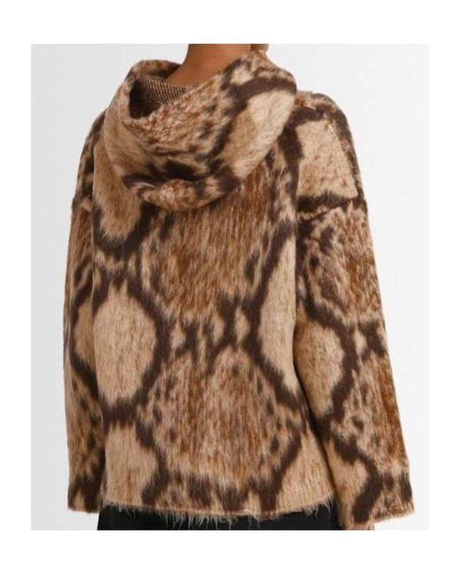 The Attico Brown Brushed Wool Blend Sweater