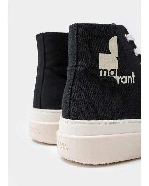 Isabel Marant Black Austen High-Top Sneakers
