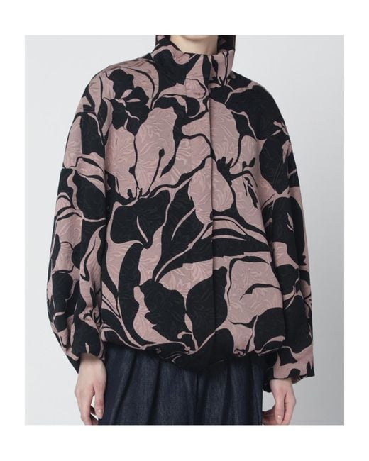Dries Van Noten Gray High Neck Jacket