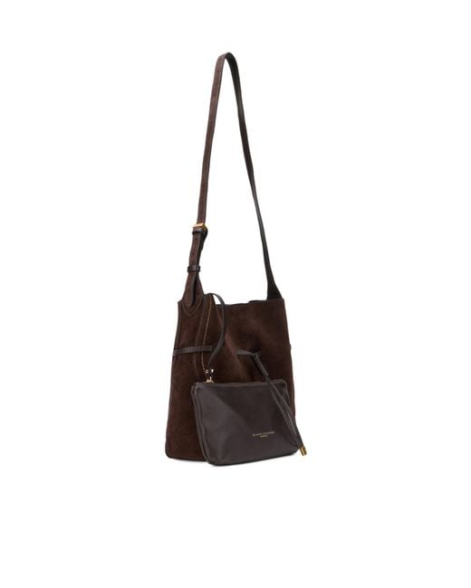 Gianni Chiarini Brown Single-Shoulder Bag With Adjustable Strap