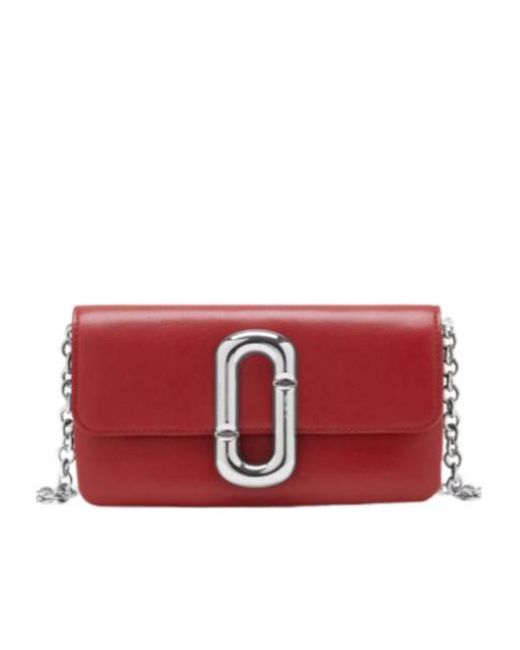 Marc Jacobs Red Scene Wallet On Chain