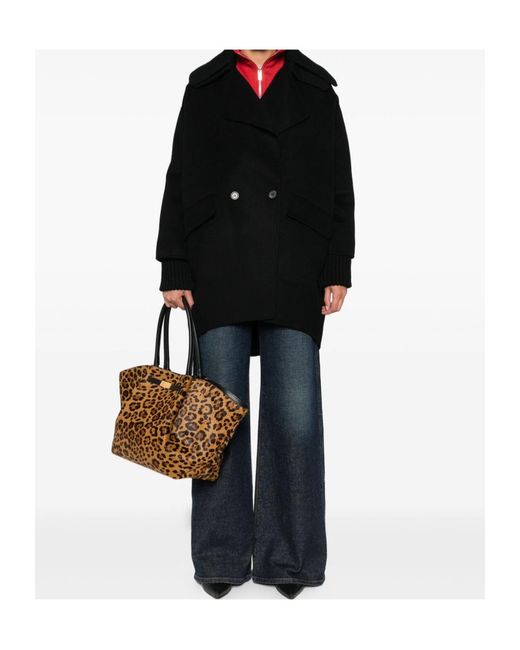 P.A.R.O.S.H. Black Long-Sleeved Coat