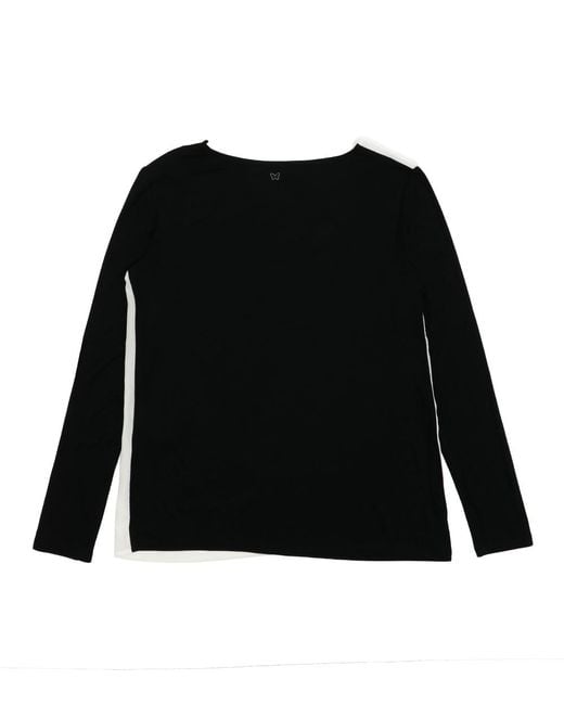 Weekend by Maxmara Black Round-Collared T-Shirt