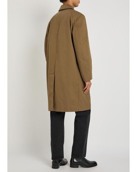 Saint Laurent Natural Quilted Cotton Coat for men