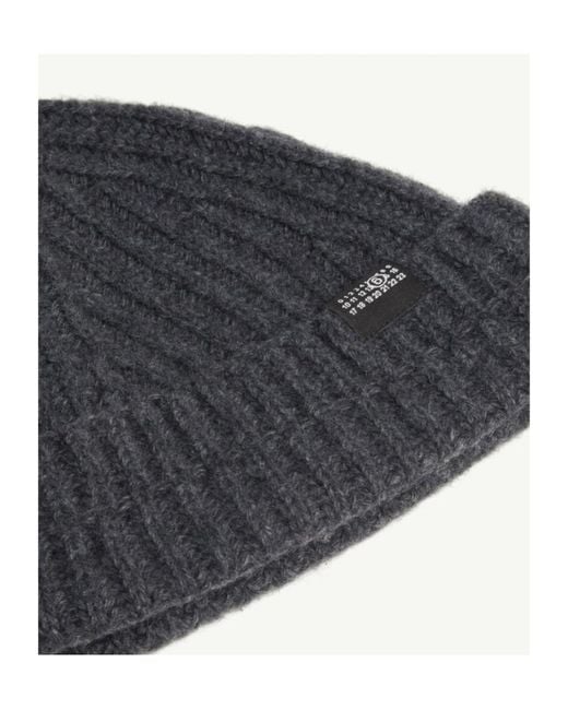 MM6 by Maison Margiela Multicolor Ribbed-Knit Beanie Hat