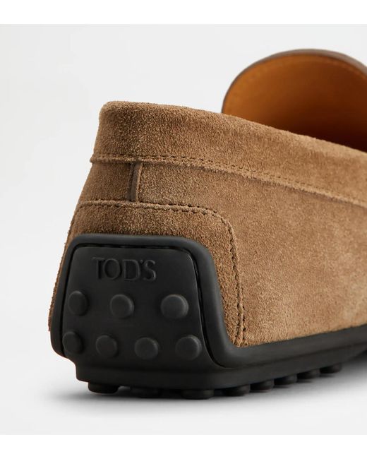 Tod's Brown Round-Toe Loafers for men