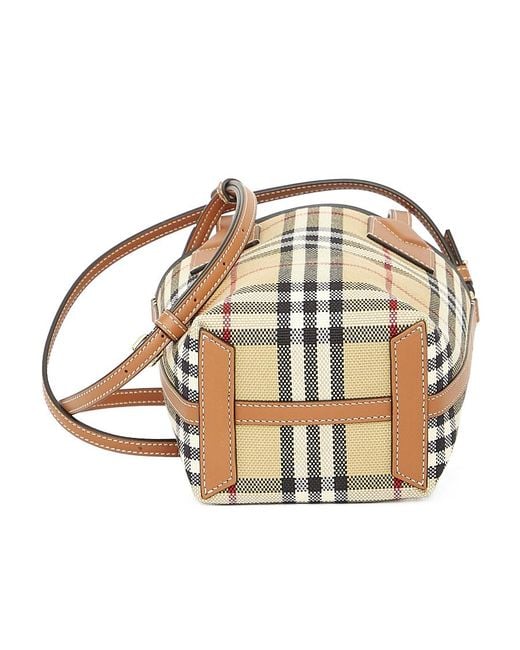 Burberry Multicolor London Checked Mini Tote Bag