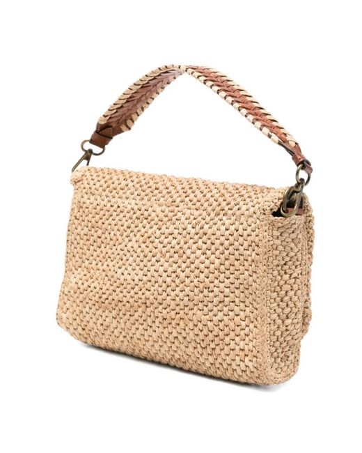 IBELIV Multicolor Raffia Tote Bag