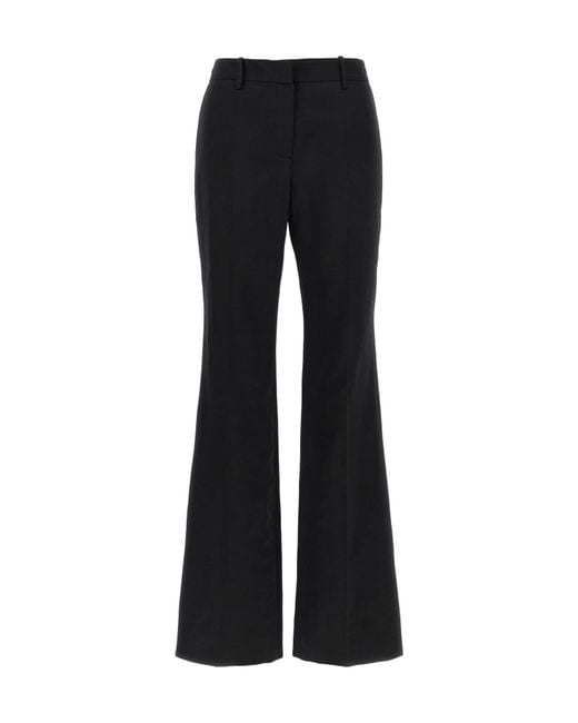 Magda Butrym Black Front-Pleat Classic Trousers