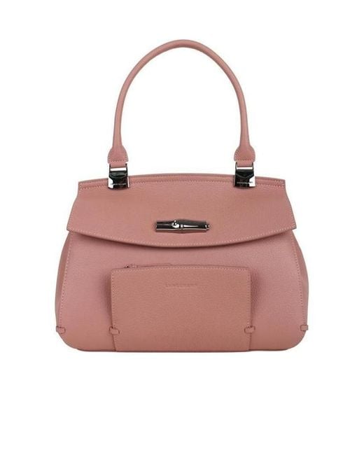 Longchamp Pink Logo Handbag
