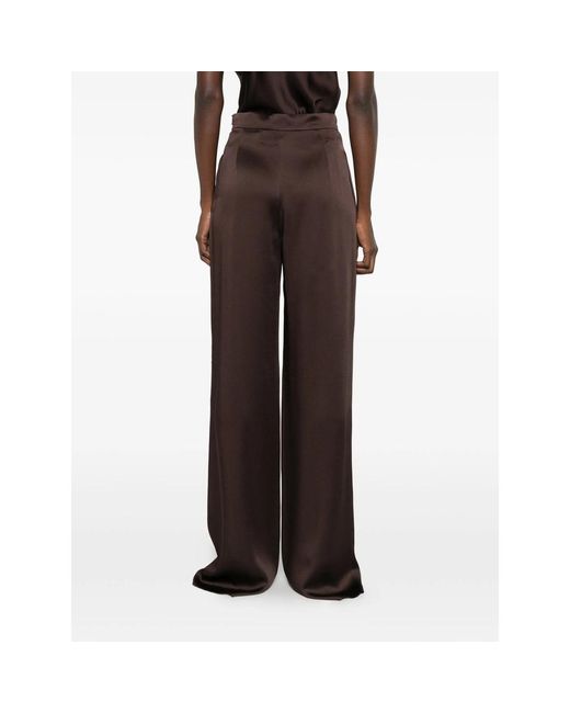 Max Mara Brown Wide-Leg Casual Pants