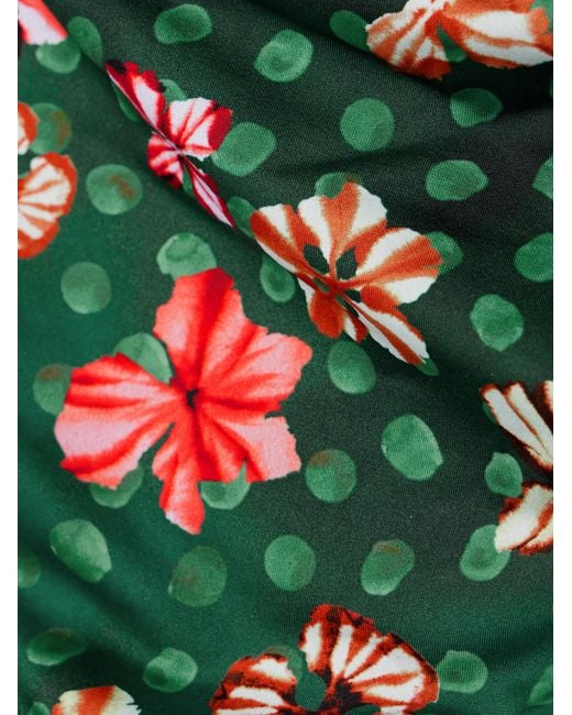 Ulla Johnson Green Dani Printed Bikini Briefs