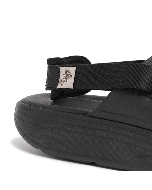 Suicoke Black Round-Headed Slippers for men