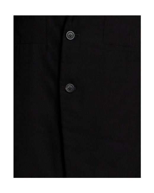 Rick Owens Black Full-Length Jacket