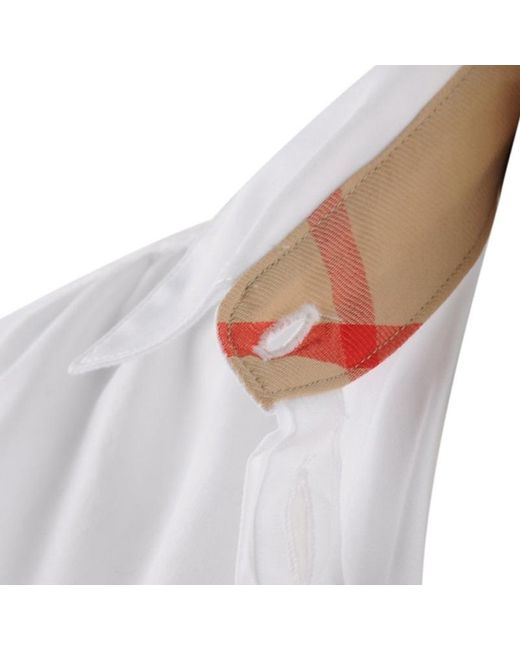 Burberry White Long-Sleeved Shirt